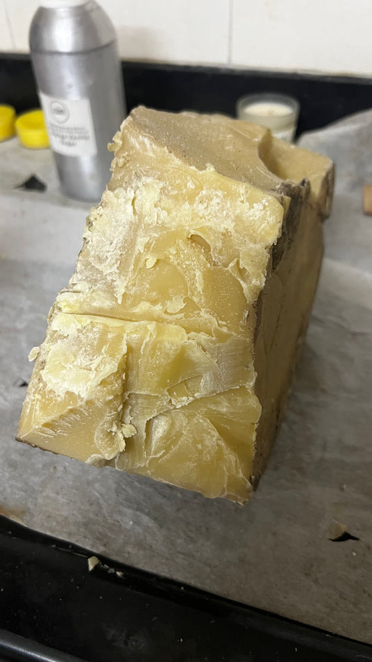 Raw Beeswax Candles